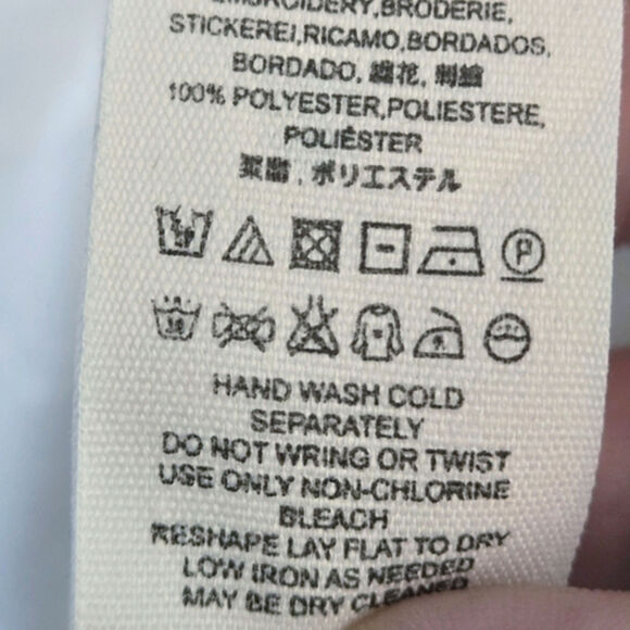 Free People Women’s Dress Boho Festival Embroidered Off-Shoulder Smocked Size S - Picture 14 of 14